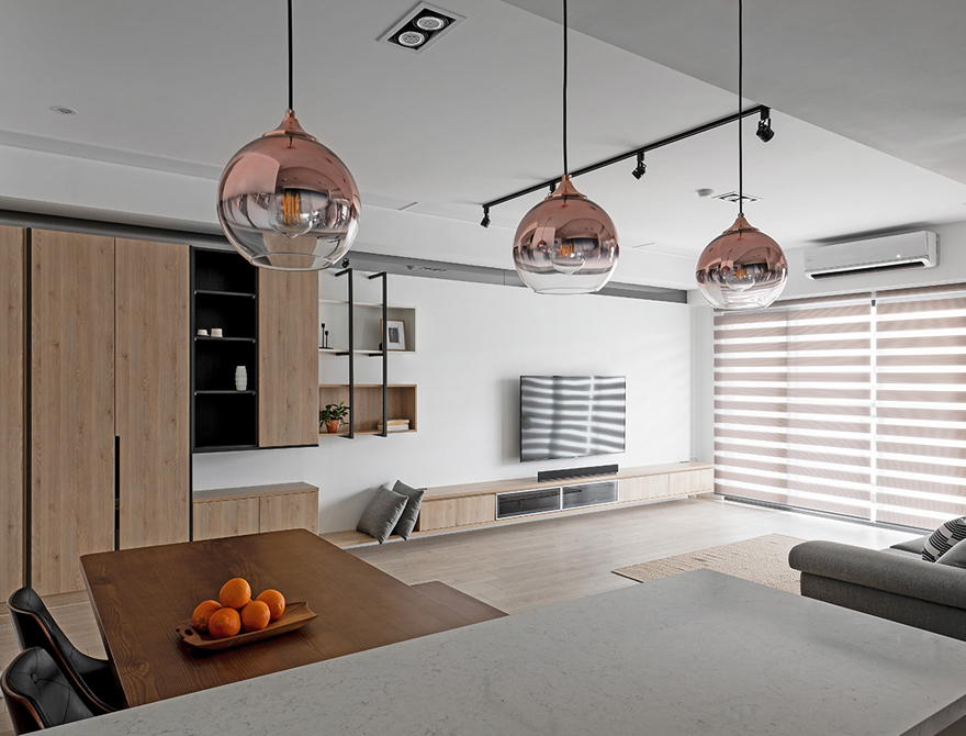 Picture of Nordic style apartment design 3 bedrooms - Interior Design Ideas